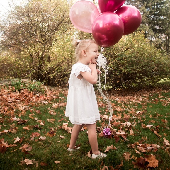 Zara 3-4 White Eyelet Baby Dress - Picture 3 of 7